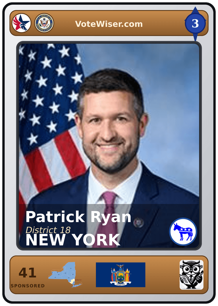 Patrick Ryan trading card