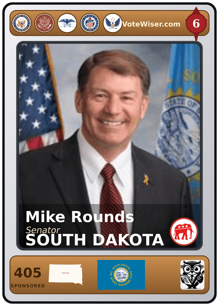 Mike Rounds trading card