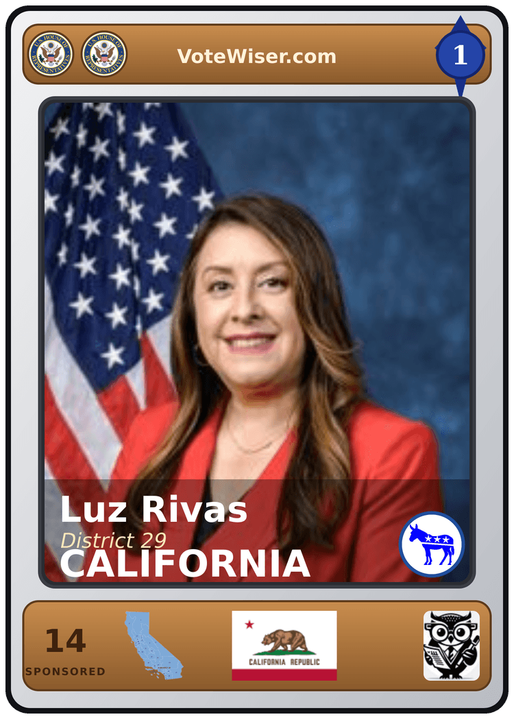 Luz M. Rivas trading card