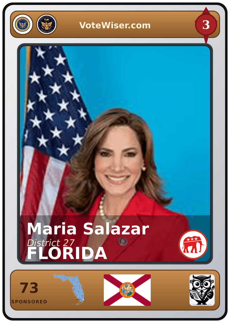 Maria Elvira Salazar trading card