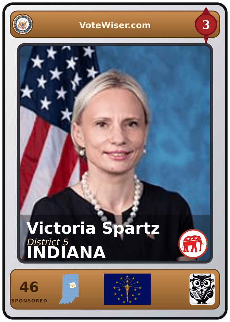 Victoria Spartz trading card