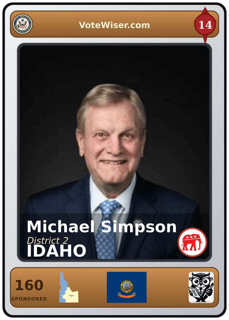 Michael K. Simpson trading card