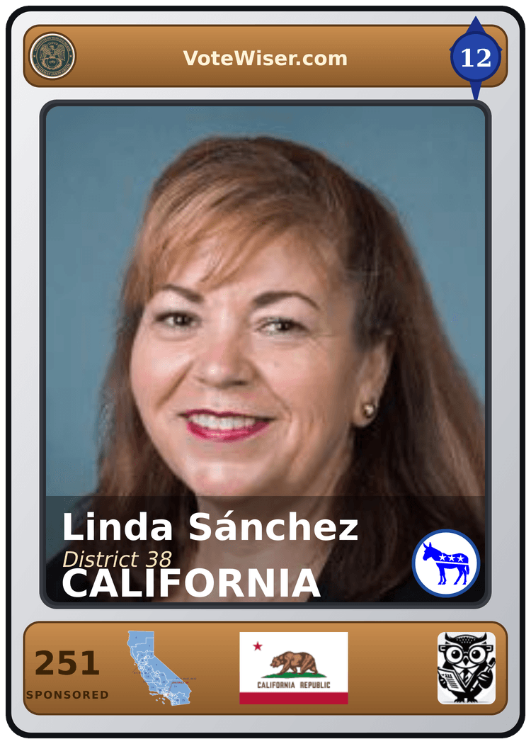 Linda T. Sánchez trading card