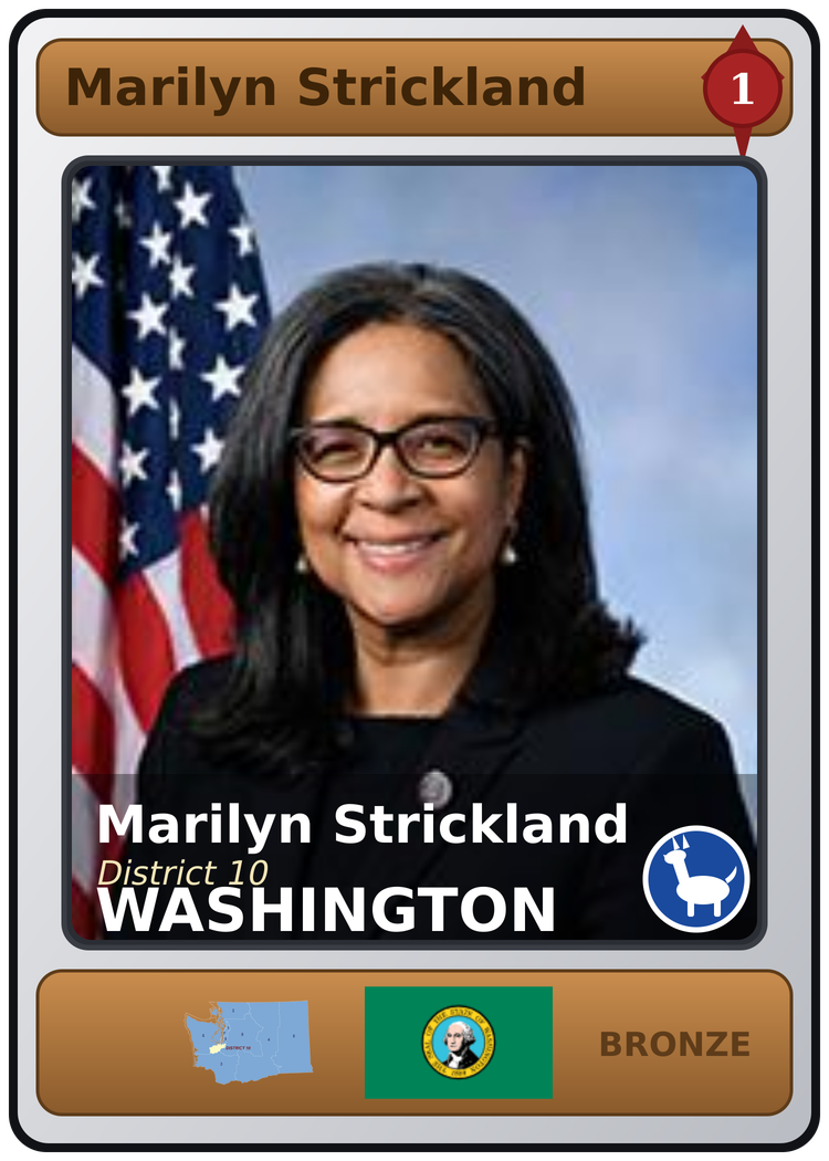 Marilyn Strickland trading card