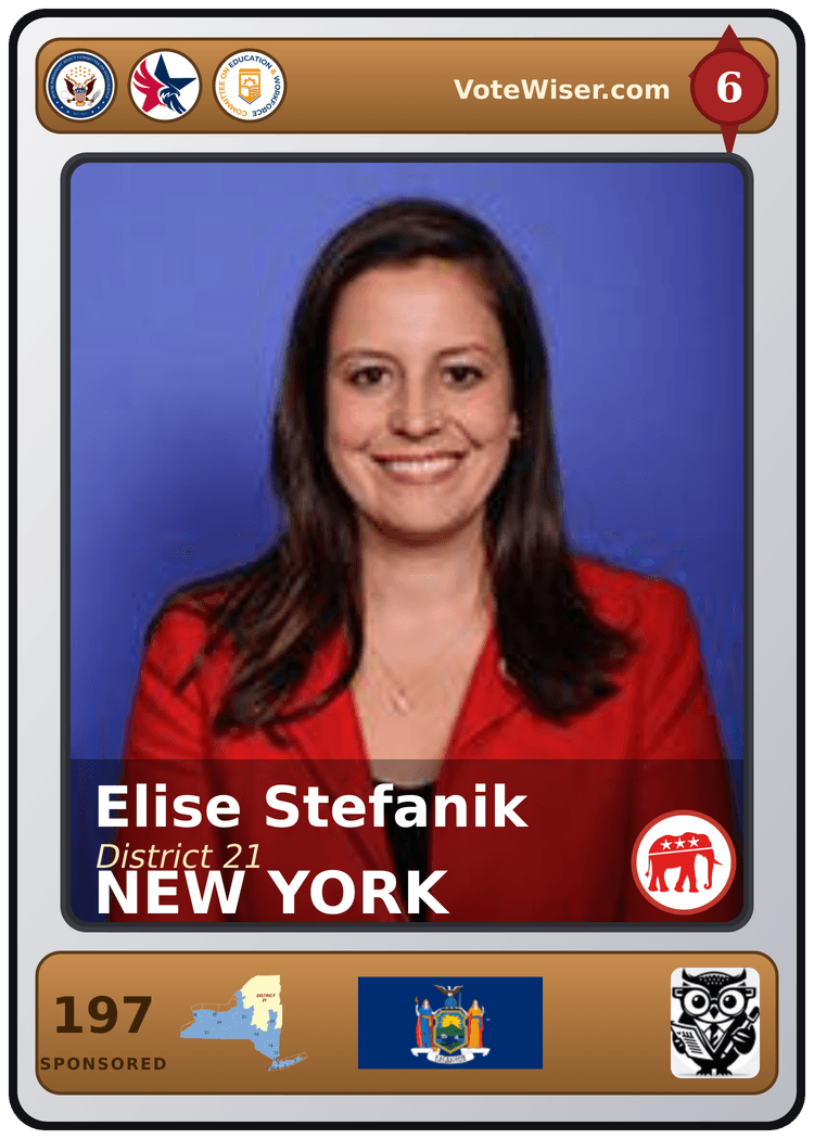 Elise M. Stefanik trading card
