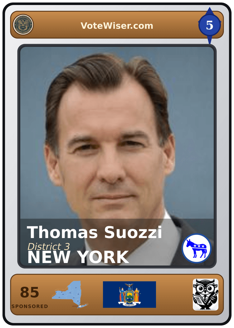 Thomas R. Suozzi trading card