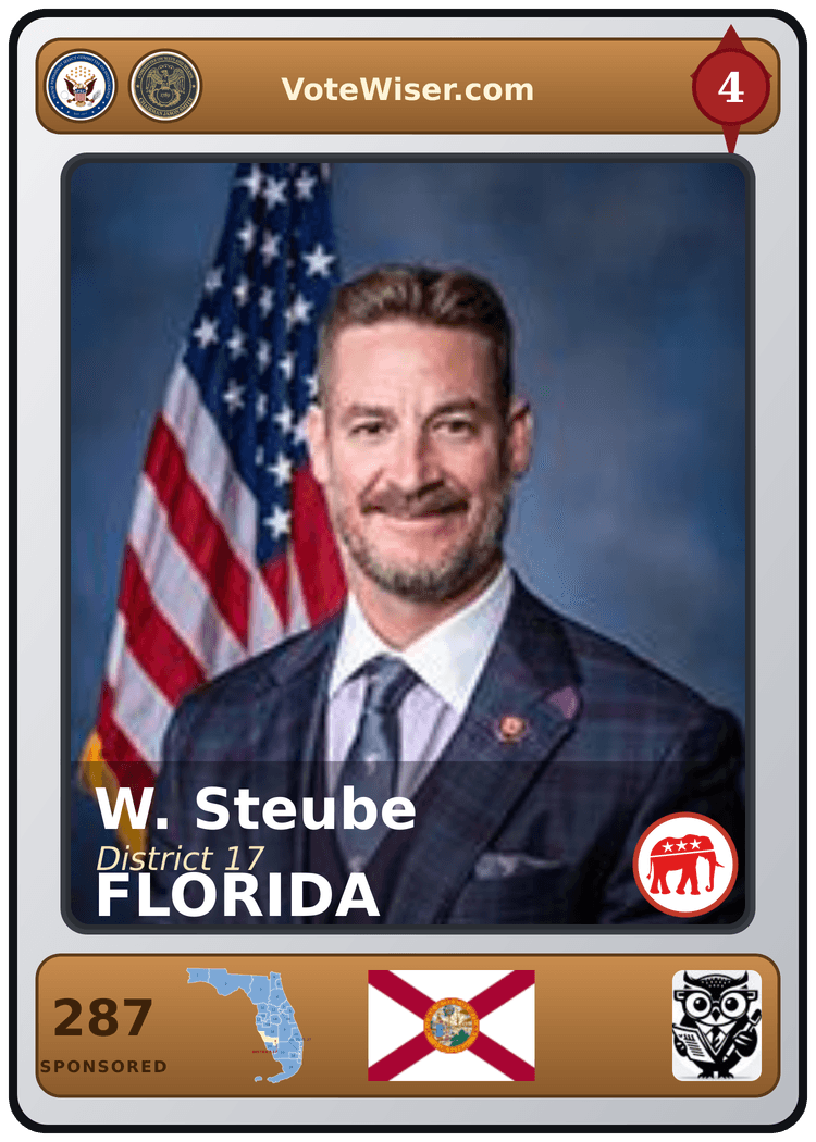W. Gregory Steube trading card