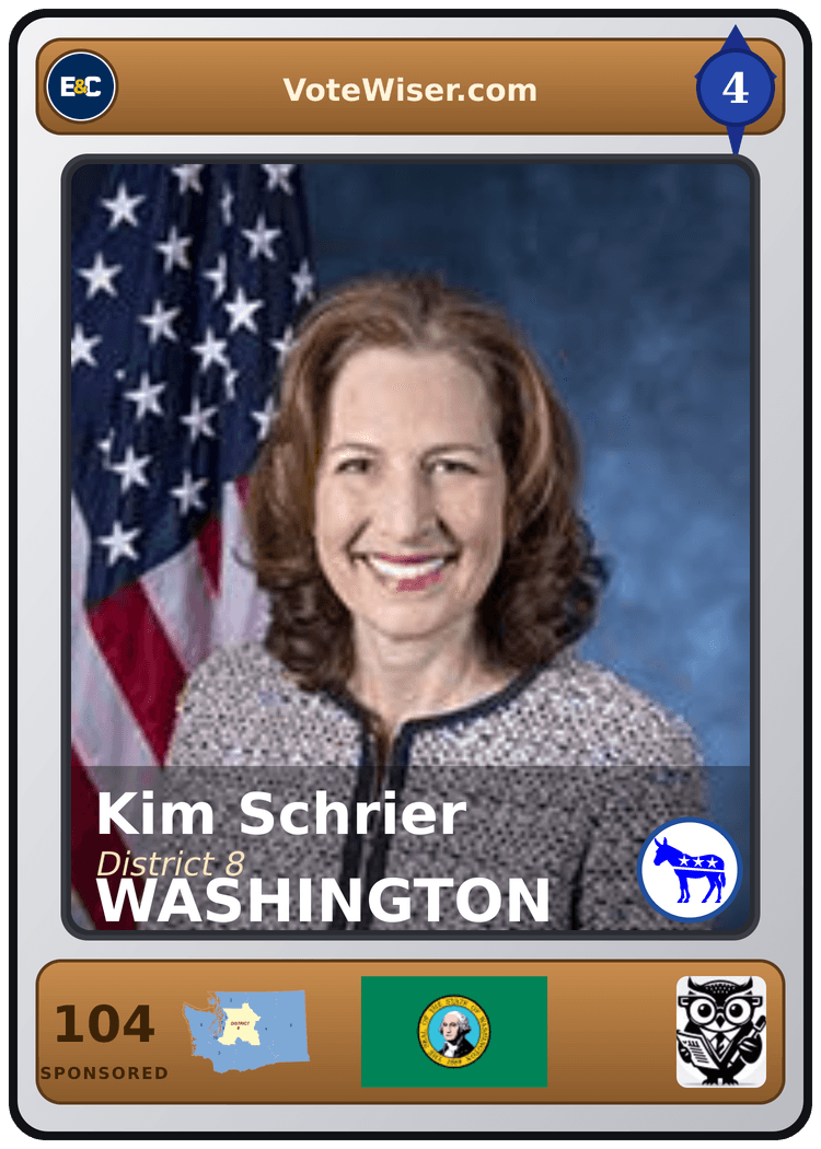 Kim Schrier trading card