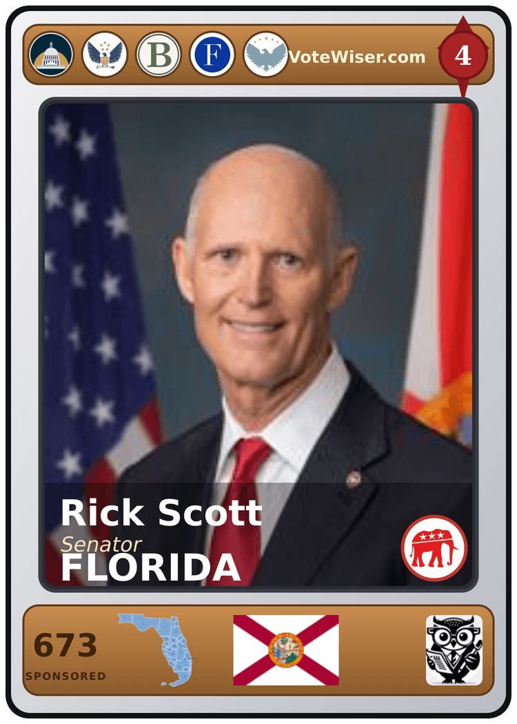 Rick Scott trading card