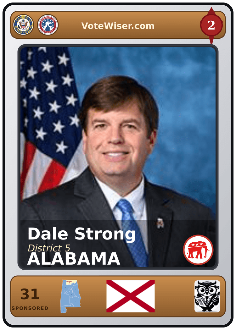 Dale W. Strong trading card