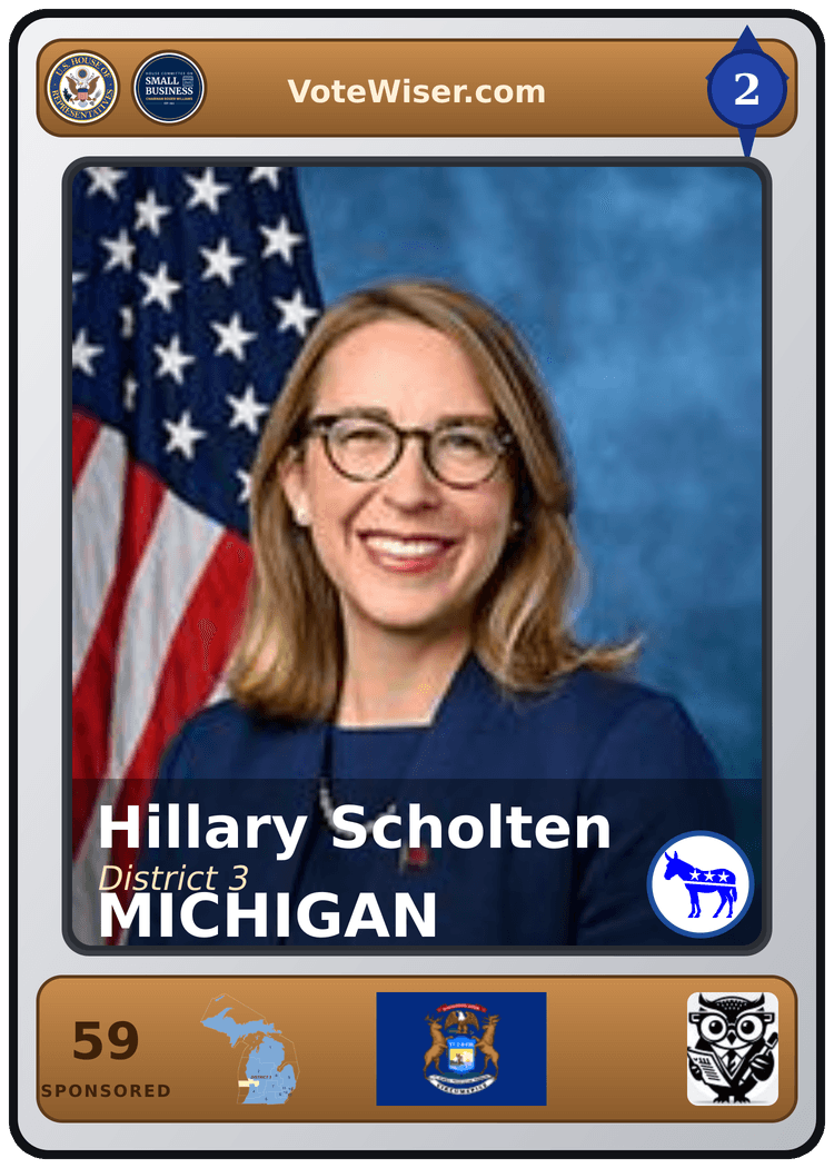 Hillary J. Scholten trading card