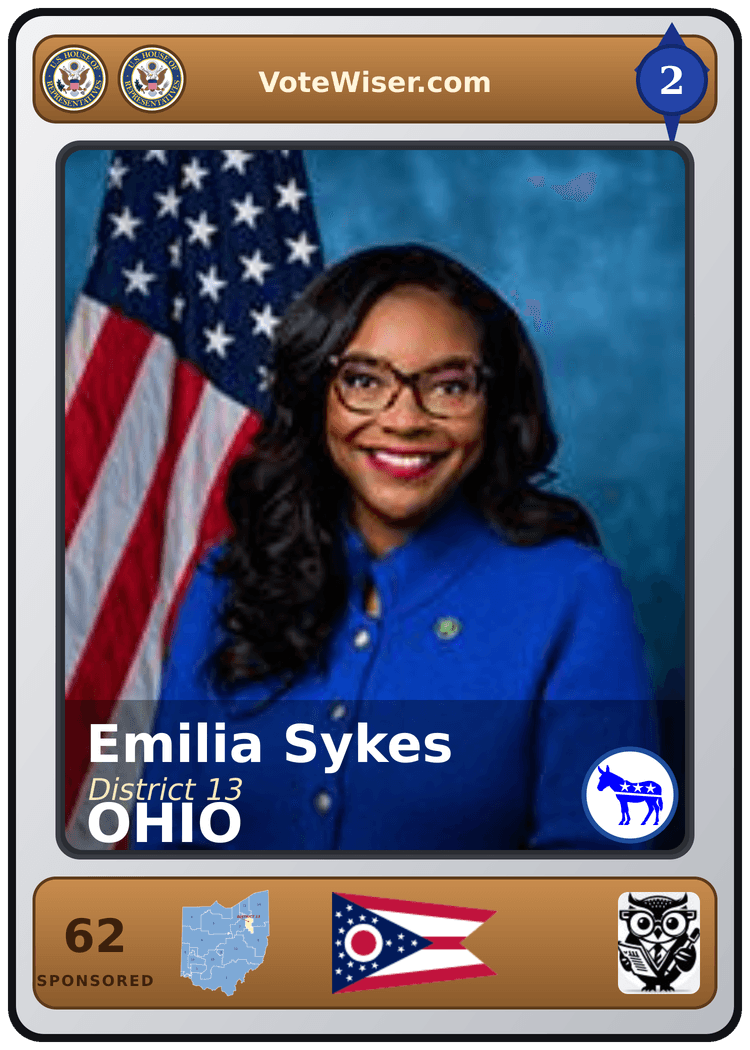 Emilia Strong Sykes trading card