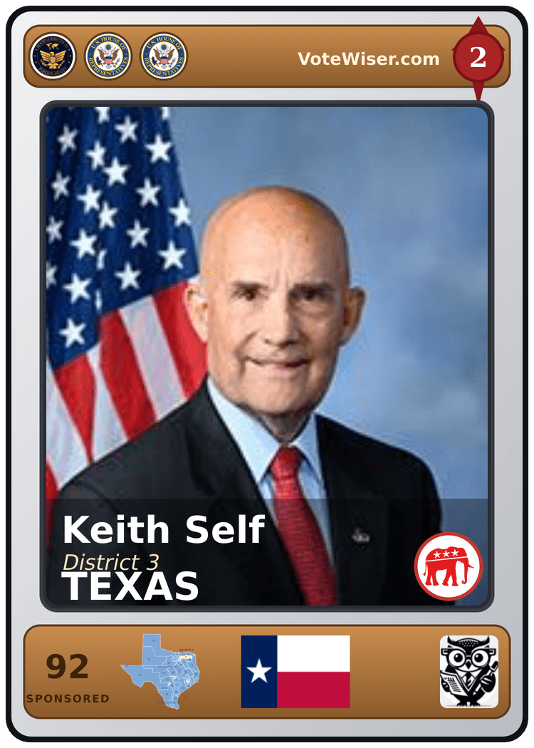 Keith Self trading card