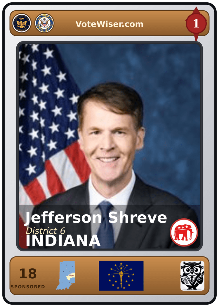 Jefferson Shreve trading card