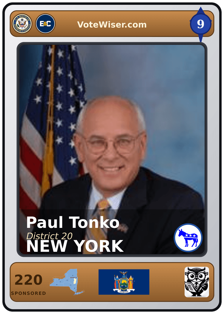 Paul Tonko trading card