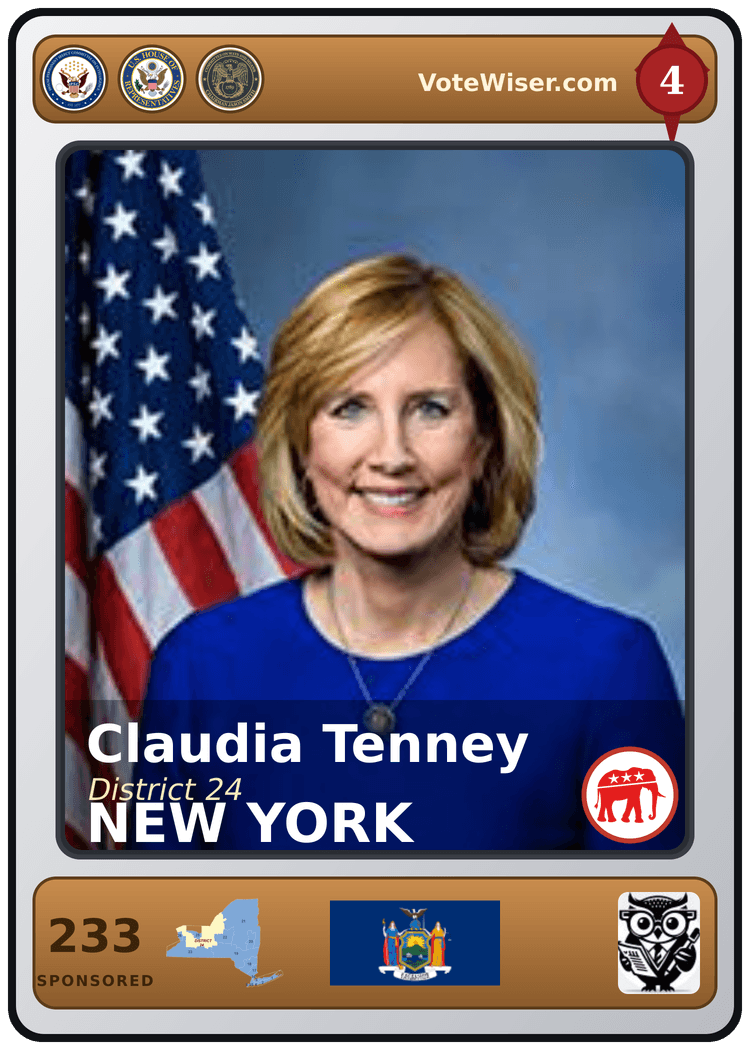 Claudia Tenney trading card