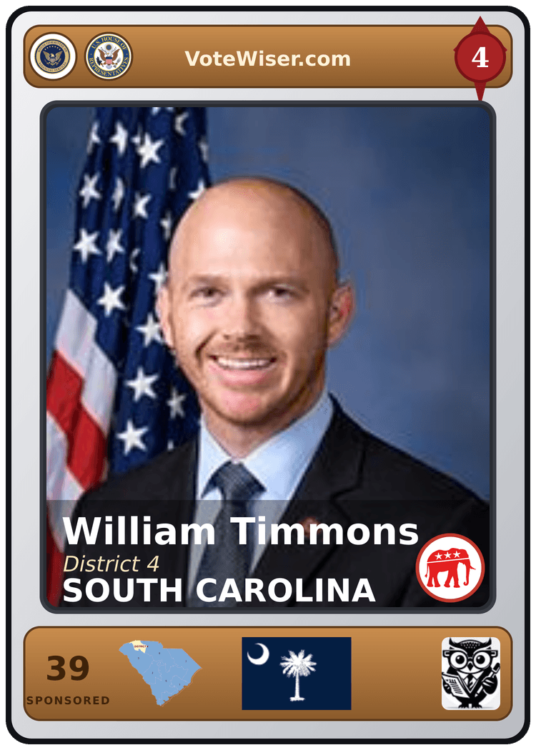 William R. Timmons IV trading card