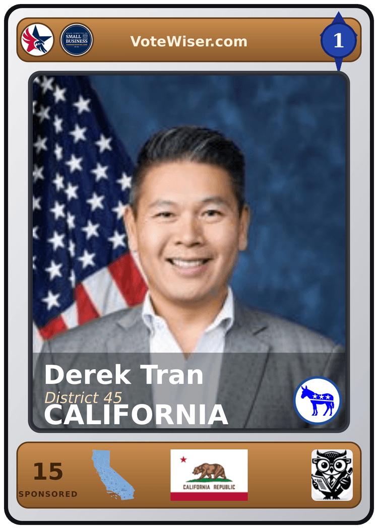 Derek Tran trading card