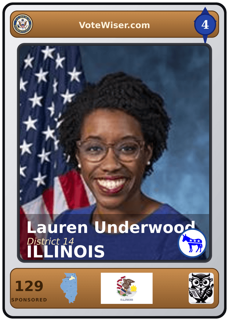 Lauren Underwood trading card