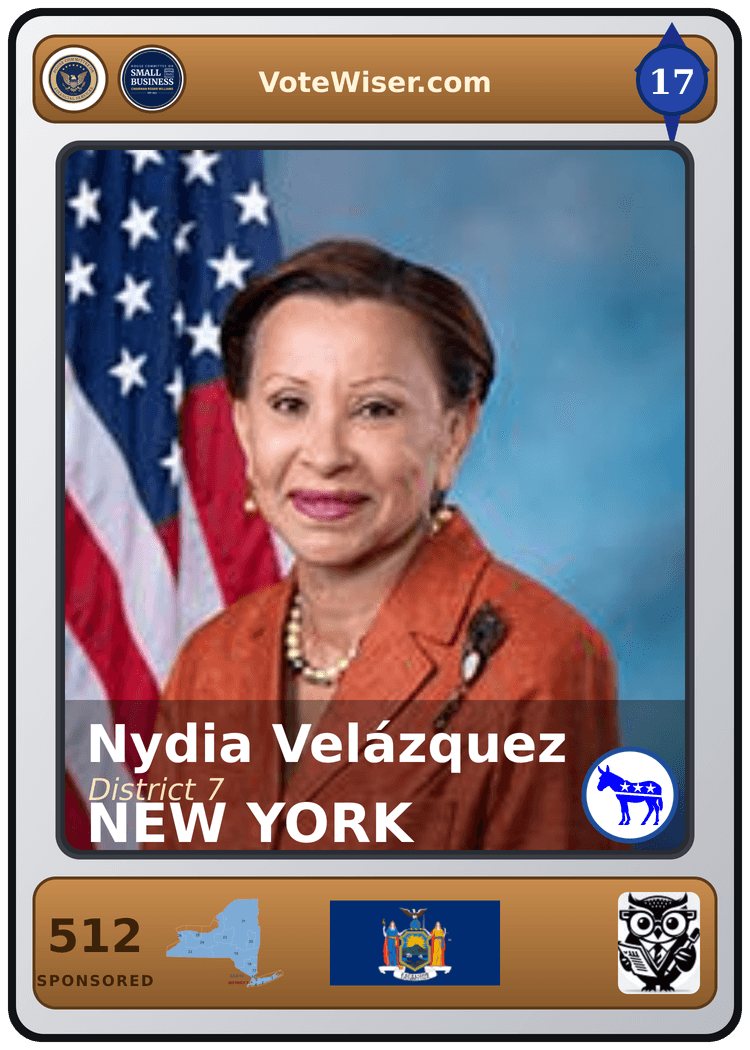 Nydia M. Velázquez trading card