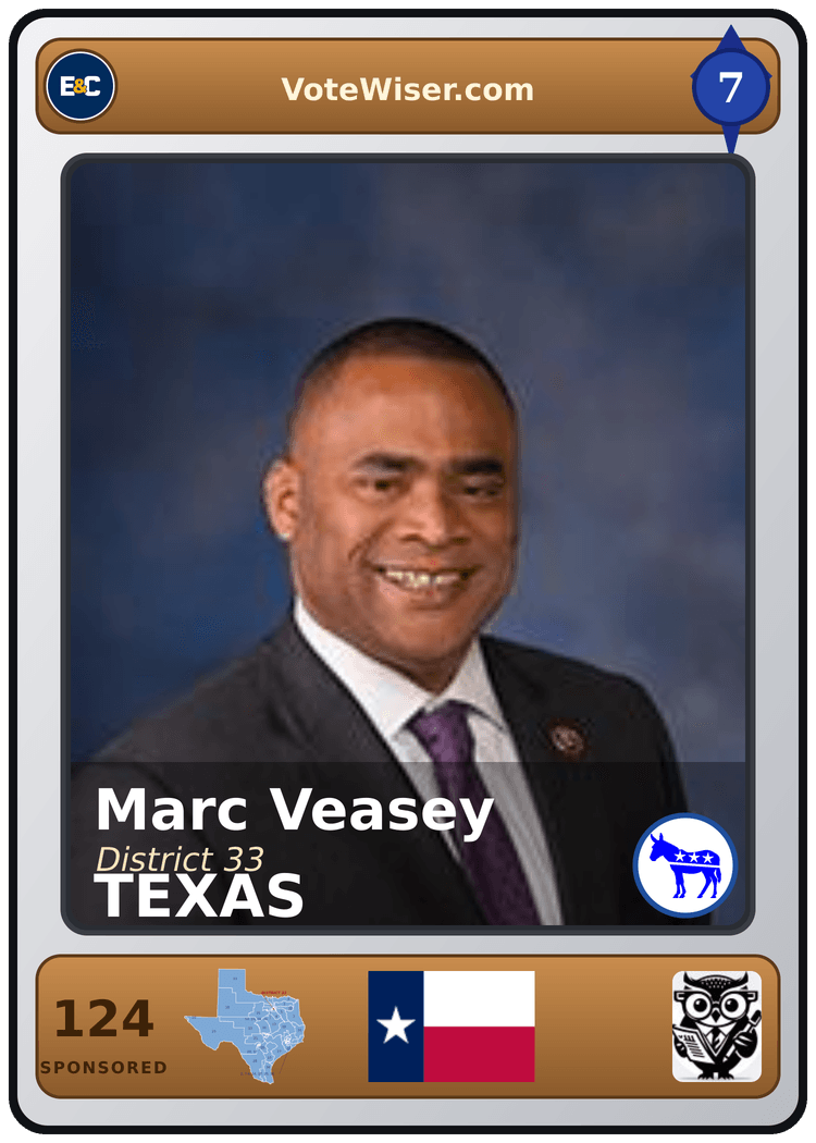 Marc A. Veasey trading card