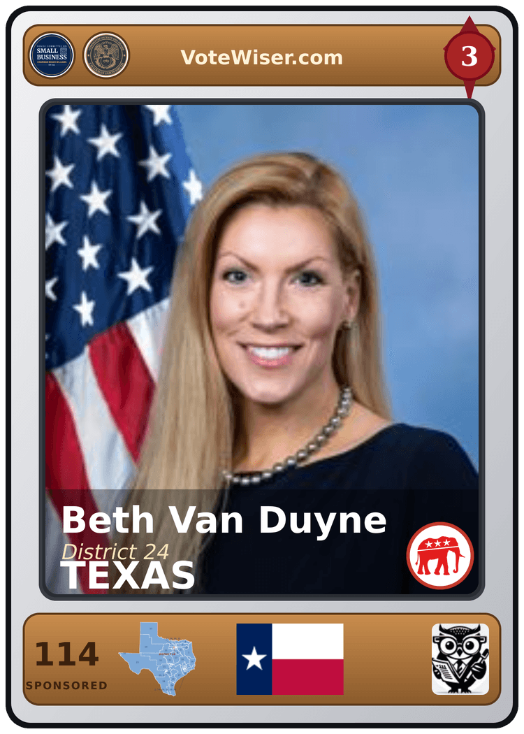 Beth Van Duyne trading card