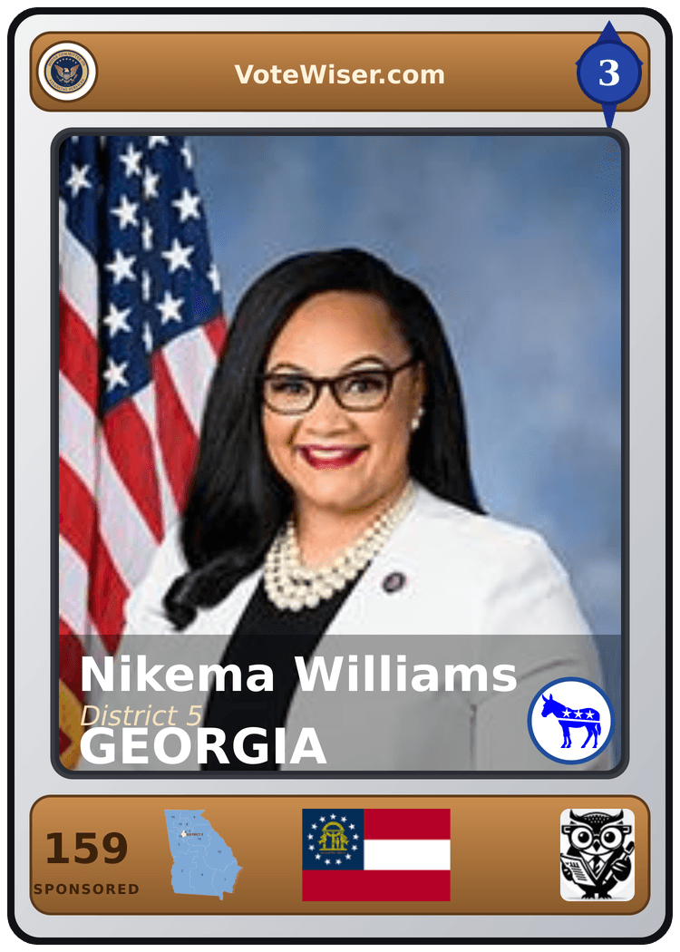 Nikema Williams trading card