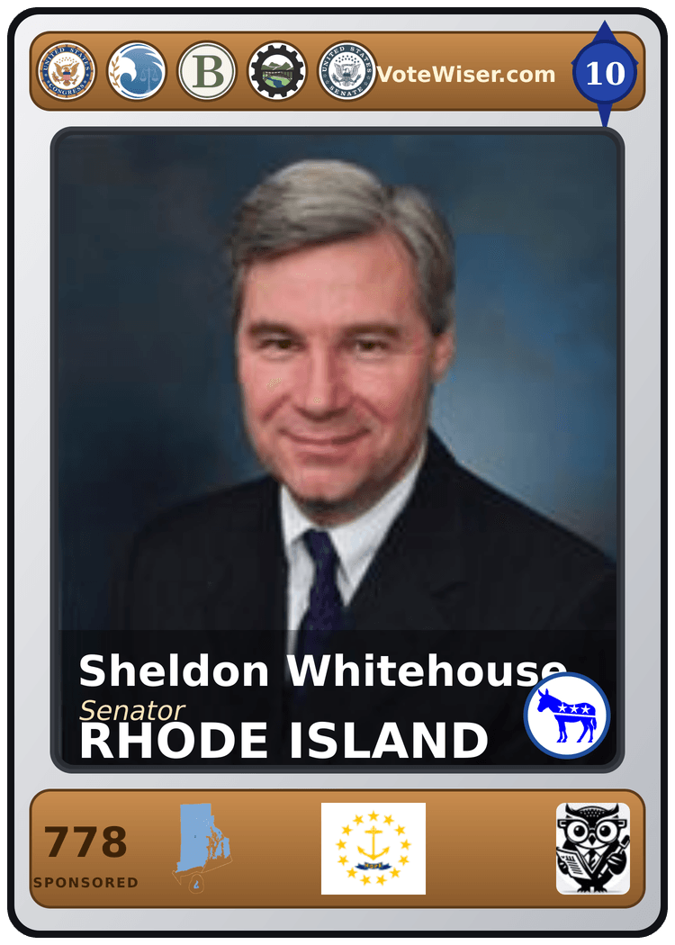 Sheldon Whitehouse trading card