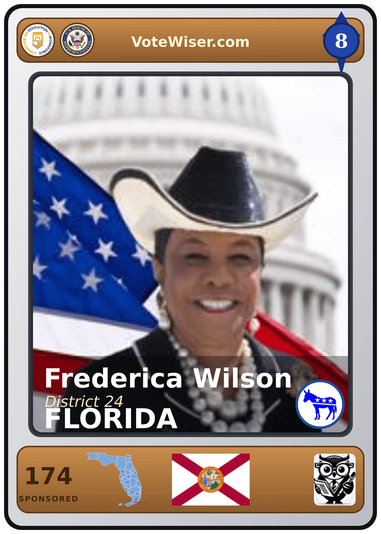 Frederica S. Wilson trading card