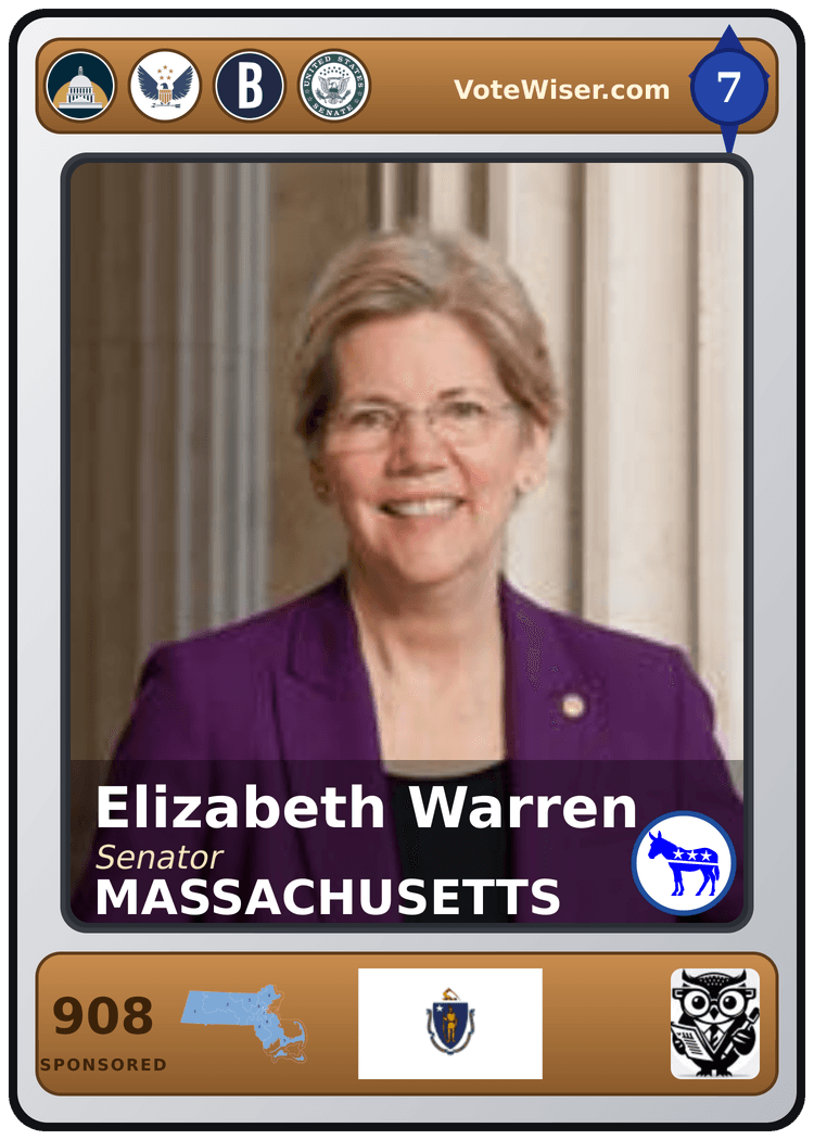 Elizabeth Warren trading card
