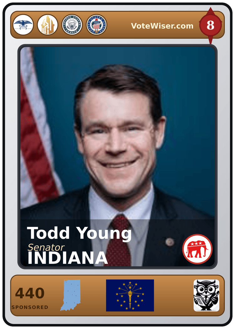 Todd Young trading card